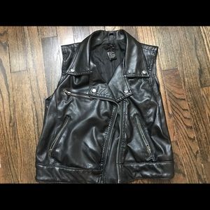 Pleather vest